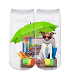 Jack Russell Funny Beach Time Socks