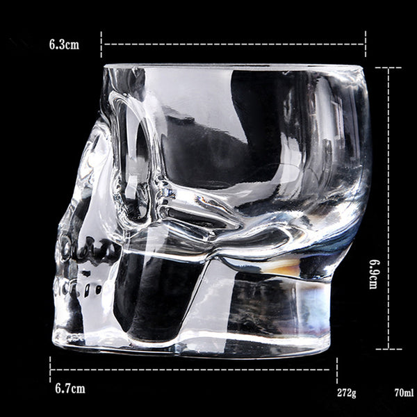 Sugar Skull Hand Painted Shot Glass Dimensions
